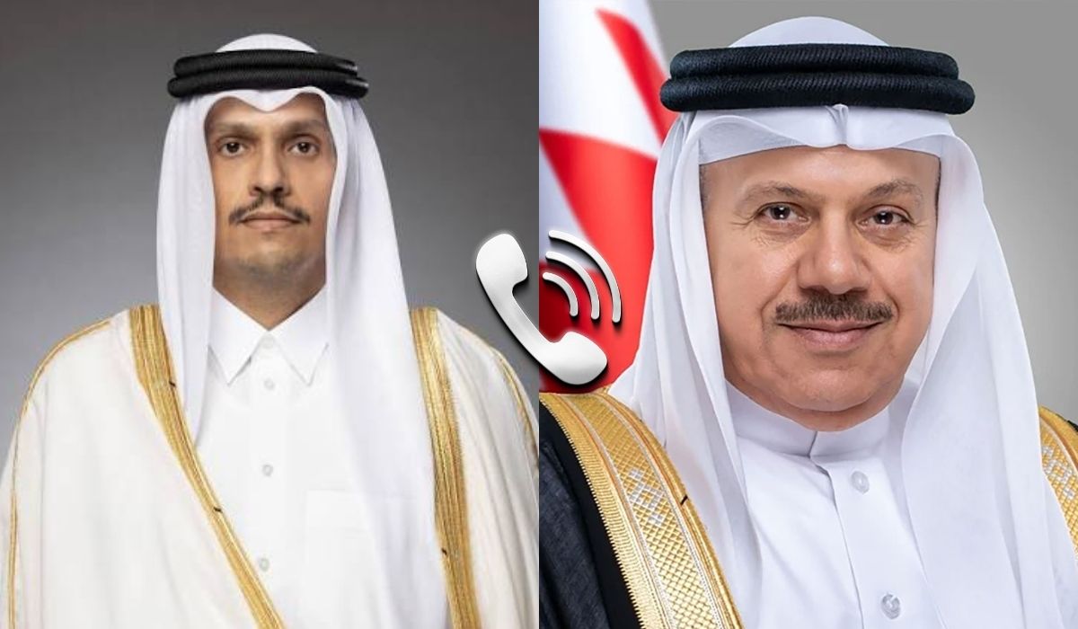 Prime Minister and Minister of Foreign Affairs receives phone call from Bahrain's Foreign Minister